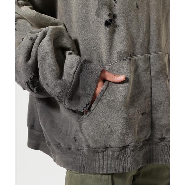 READYMADE／レディーメイド／DOUBLE FACE HOODIE／BLACKの画像