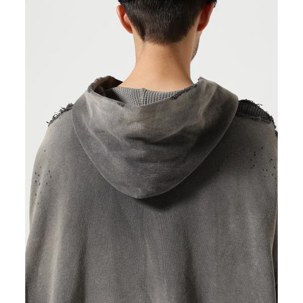READYMADE／レディーメイド／DOUBLE FACE HOODIE／BLACKの画像