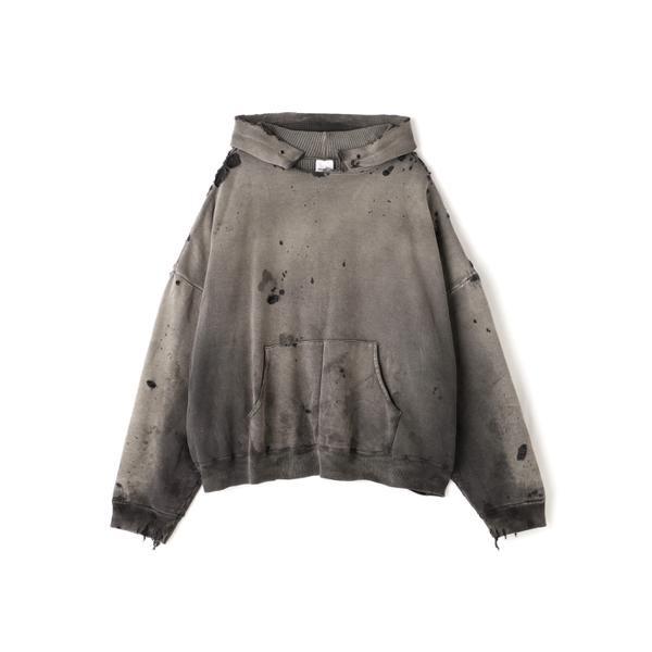 READYMADE／レディーメイド／DOUBLE FACE HOODIE／BLACKの画像