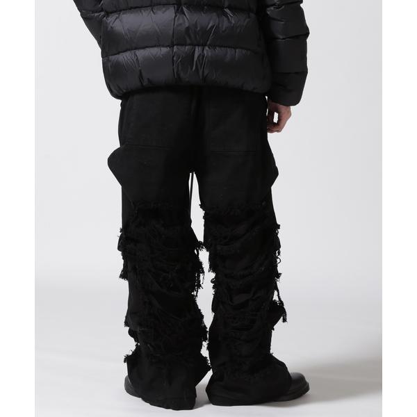 A.F ARTEFACT／Damage Denim Tuck Wide Pantsの画像