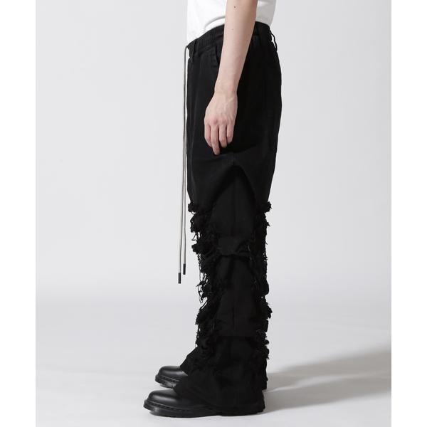 A.F ARTEFACT／Damage Denim Tuck Wide Pantsの画像