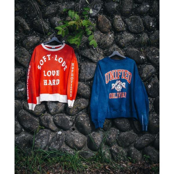 SAINT MICHAEL／セントマイケル／CREW SWEAT／SOFT LOVE／REDの画像