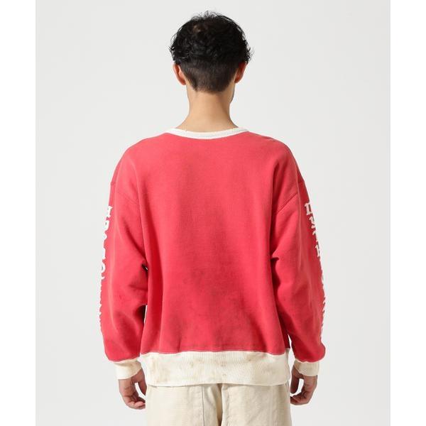 SAINT MICHAEL／セントマイケル／CREW SWEAT／SOFT LOVE／REDの画像
