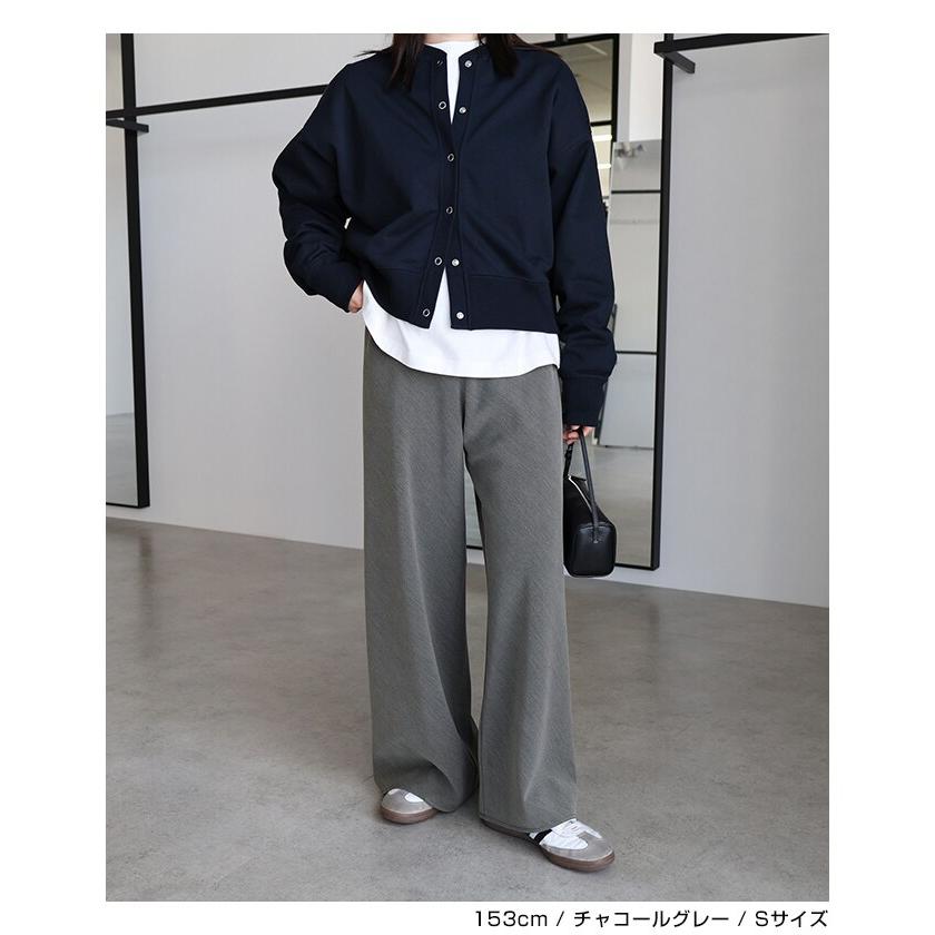 TRストレッチ イージー ワイド パンツ evernavy エバーネイビー