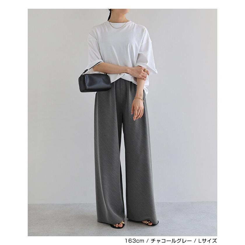 TRストレッチ イージー ワイド パンツ evernavy エバーネイビー