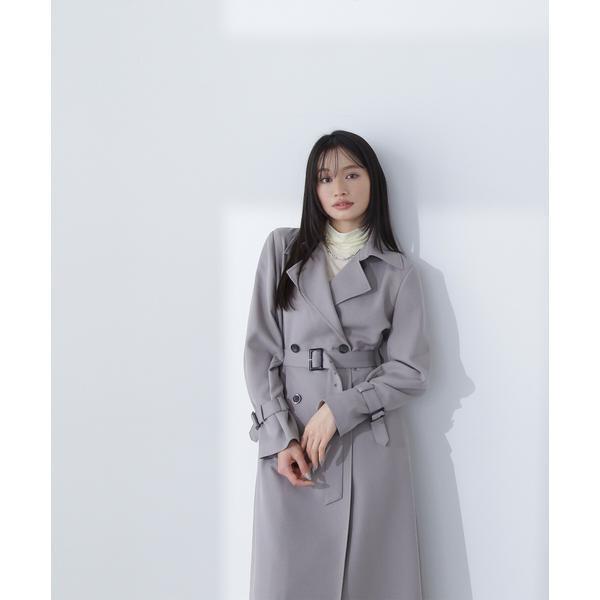 パウダーツイル SETUP トレンチコート NATURAL BEAUTY BASIC トレンチコート コート パウダーツイル