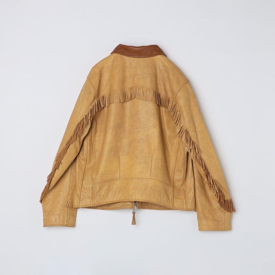 WYTHE NEW YORK: Mustang Fringe Leather Jacketの画像