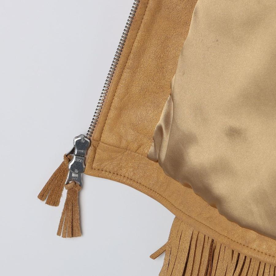 WYTHE NEW YORK: Mustang Fringe Leather Jacketの画像