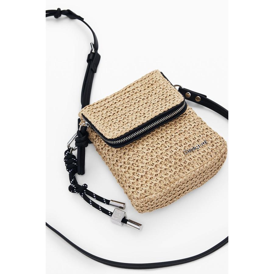 Desigual（デシグアル） ラフィアのミニショルダー スマホケース 
