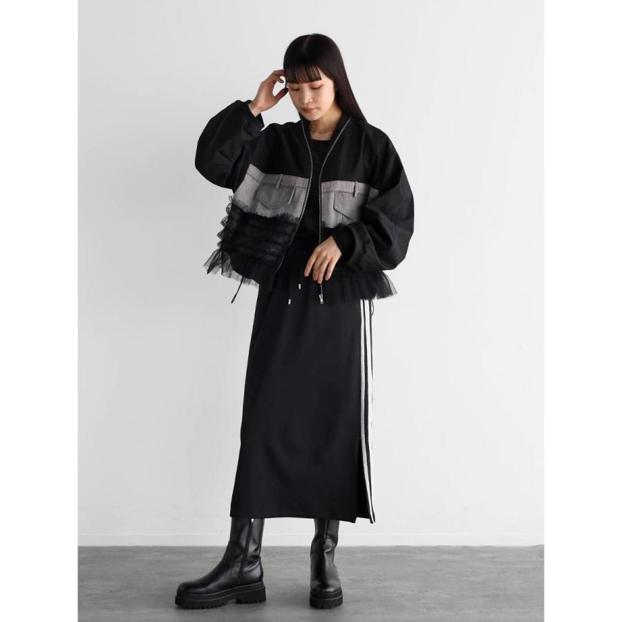 RADIATE（ラディエイト） デニム×チュールドッキングブルゾン : マルイ