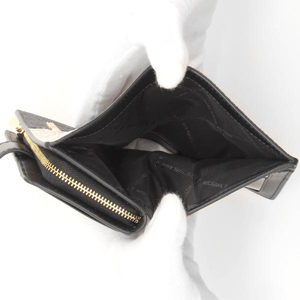 MICHAEL KORS JET SET TRAVEL ツートーン ビルフォールド ジップ