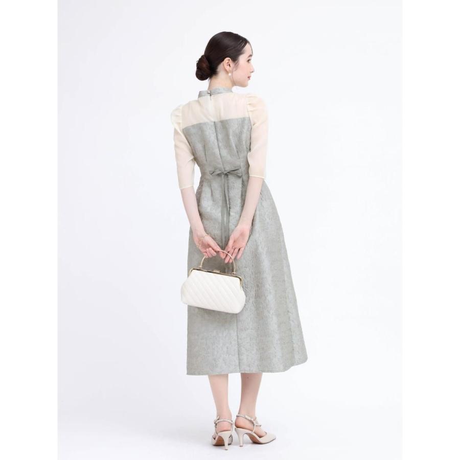 Rire fete ふくれジャガードバックリボンドレス : マルイ(丸井