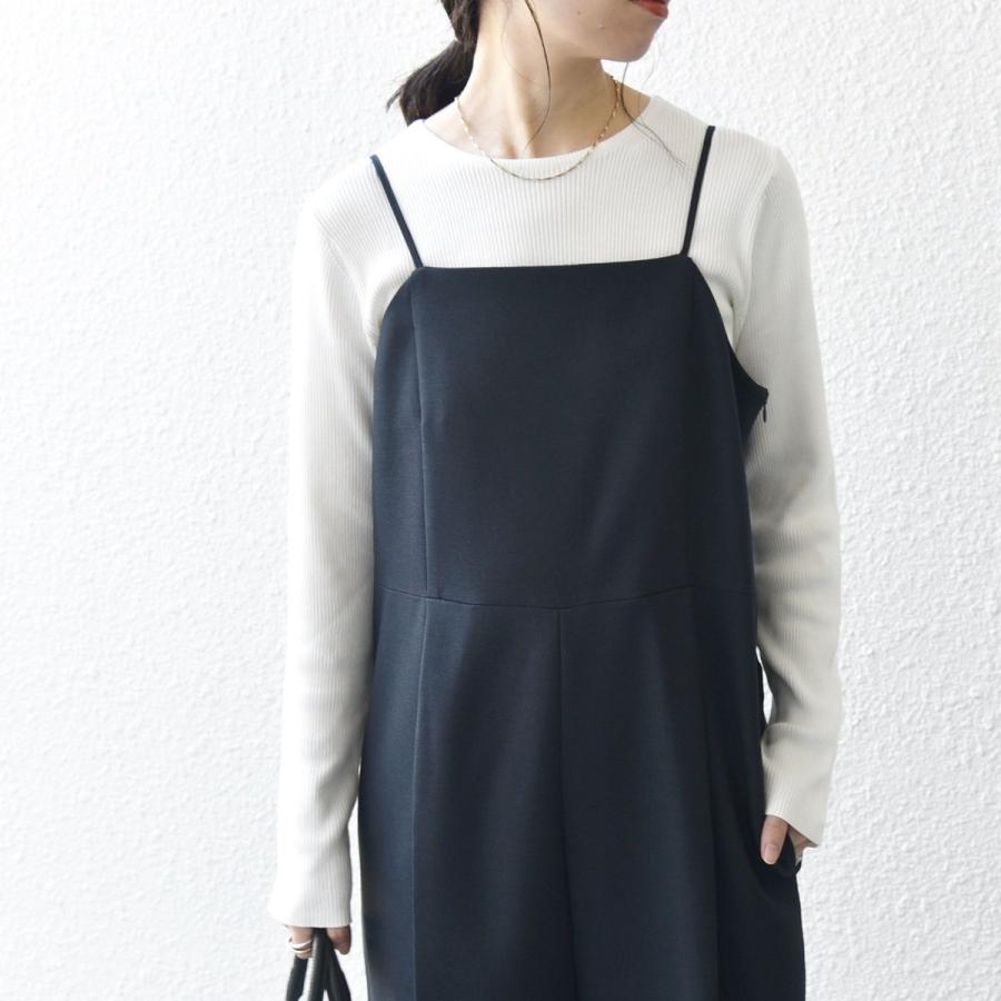 SHIPS any any:〈洗濯機可能〉オックス セミワイド サロペット［NAVY 