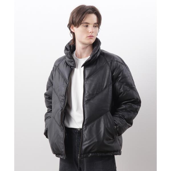 MANASTASH／マナスタッシュ／ V LEATHER DOWN JACKETの画像