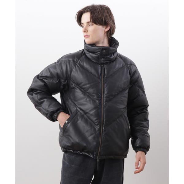 MANASTASH／マナスタッシュ／ V LEATHER DOWN JACKETの画像