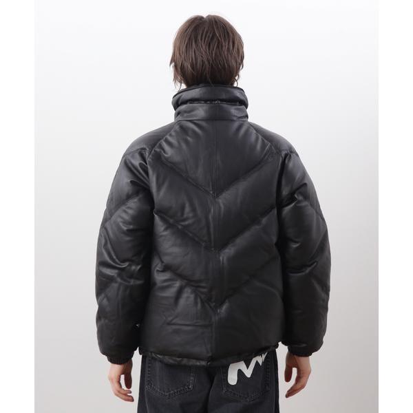 MANASTASH／マナスタッシュ／ V LEATHER DOWN JACKETの画像