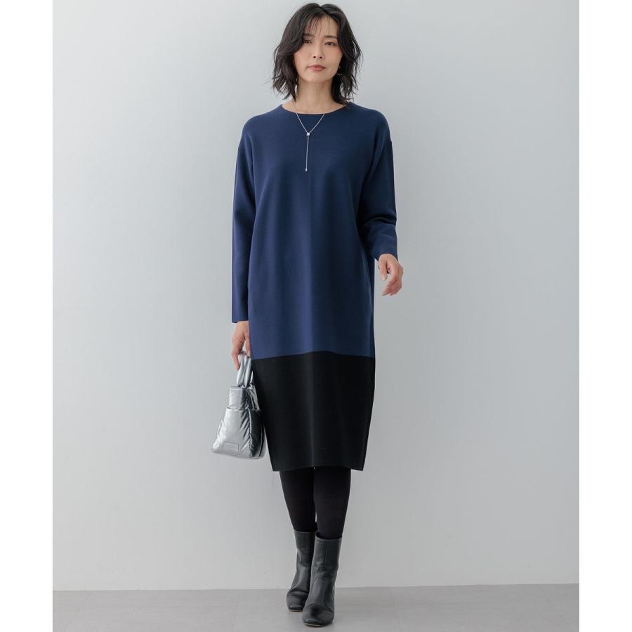 WEB＆一部店舗限定カラーあり/洗える】ミラノリブ バイカラーニット