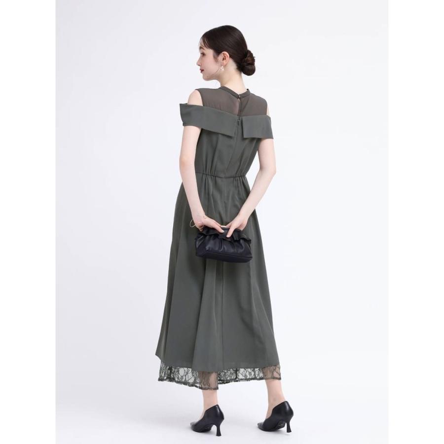 リルフェテ（Rire fete）/オフショルダーレースレイヤードドレス Rire fete（リルフェテ） オフショルダーレースレイヤードドレス