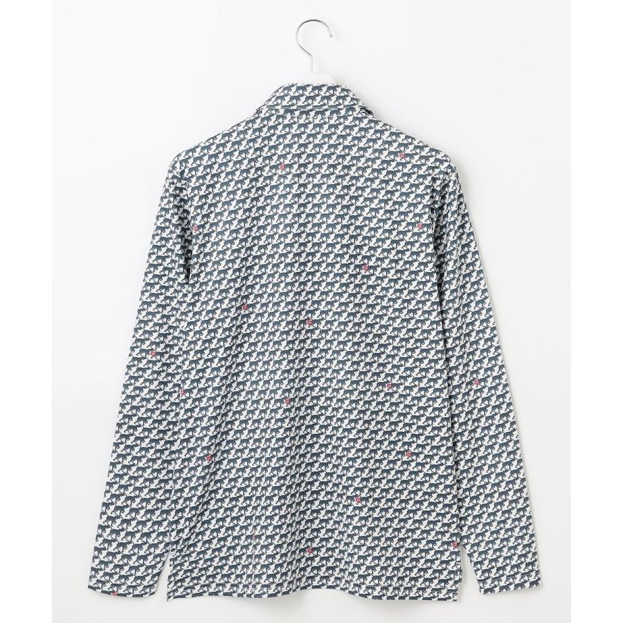 23区GOLF 【MEN】【吸水速乾/UVカット】ハウンドトゥース柄シャツ