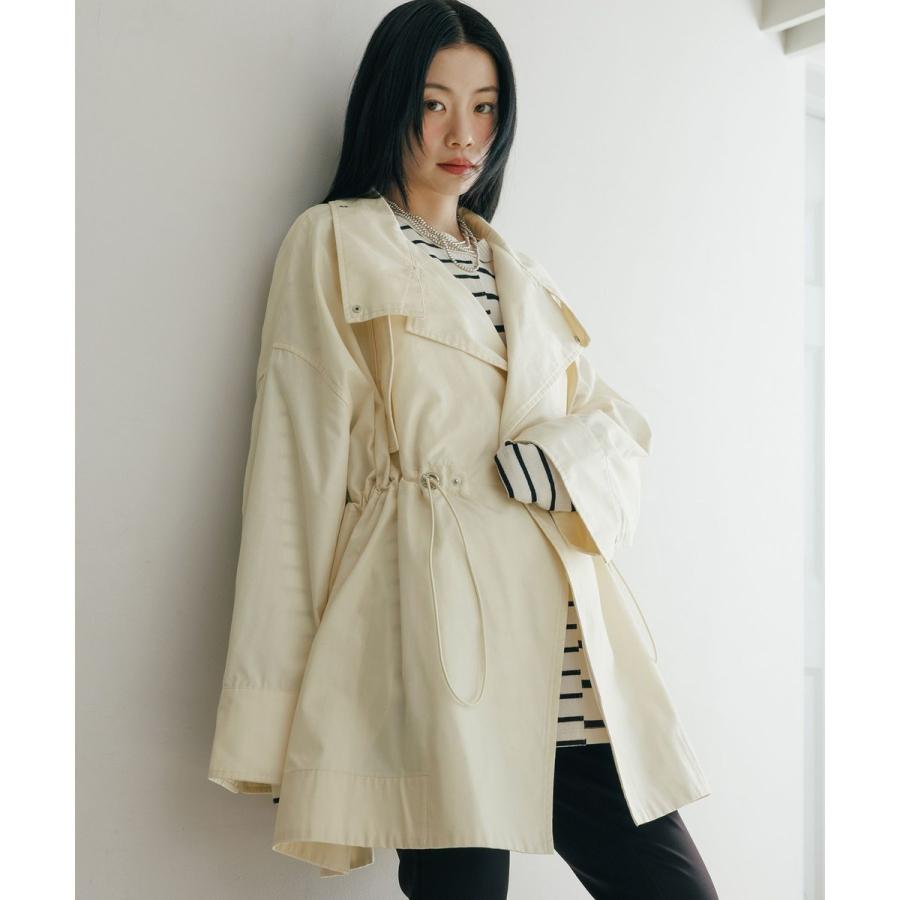 ADAM ET ROPE' 【WEB限定】スタンドカラーハーフモッズコート ADAM ET ROPE'｜【WEB限定】スタンドカラーハーフモッズコート