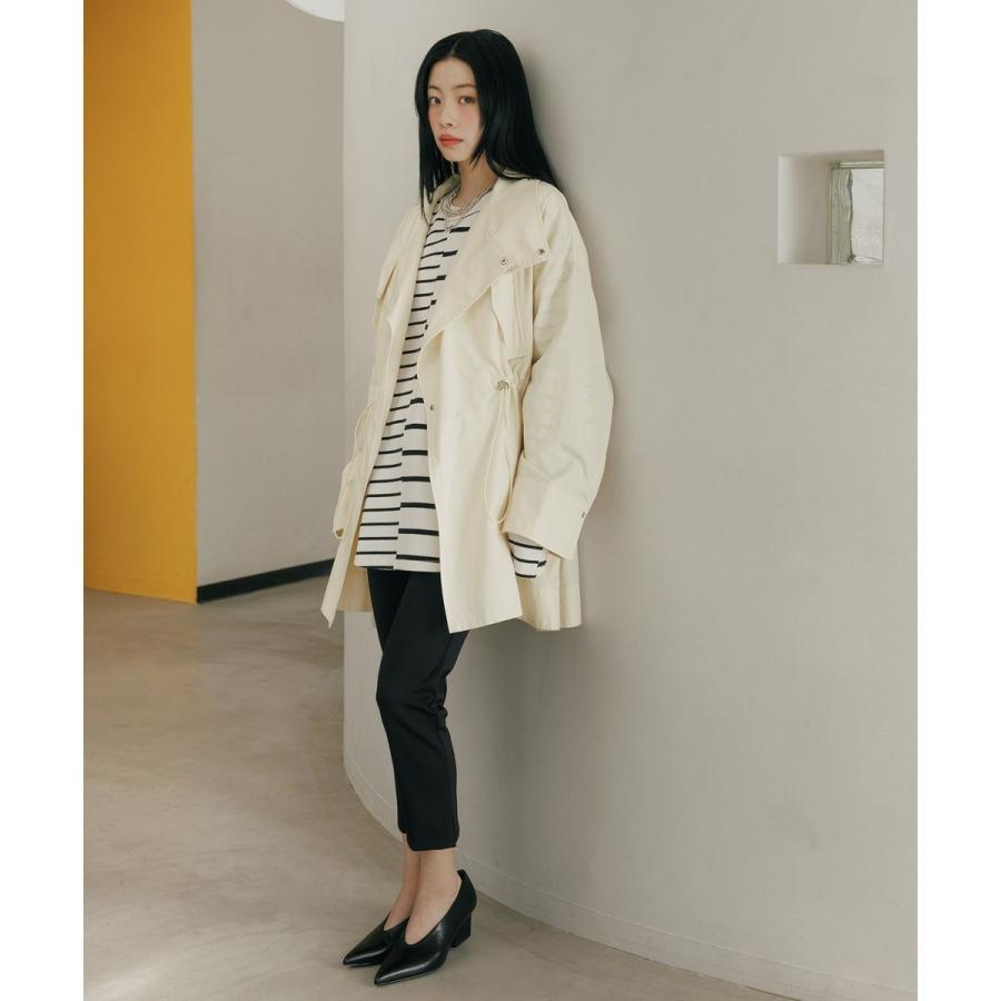 ADAM ET ROPE'（アダムエロペ） 【WEB限定】スタンドカラーハーフ