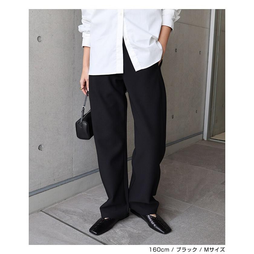 裏起毛 ポンチ カーブ パンツ evernavy エバーネイビー : マルイ(丸井