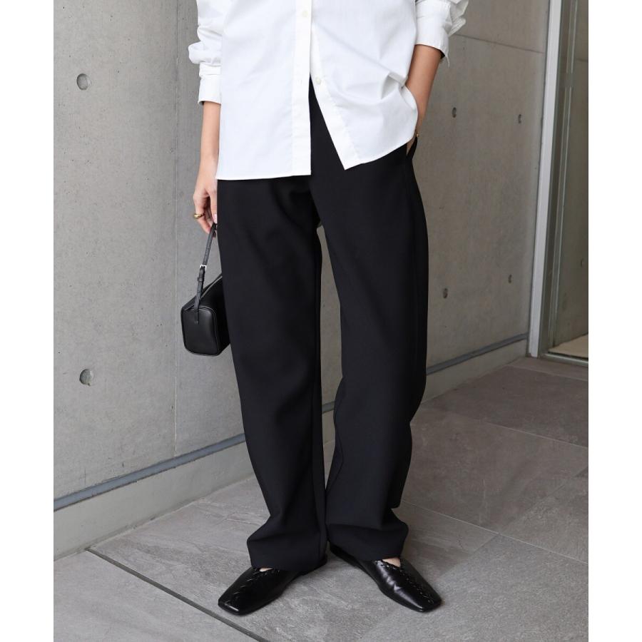 裏起毛 ポンチ カーブ パンツ evernavy エバーネイビー : マルイ(丸井