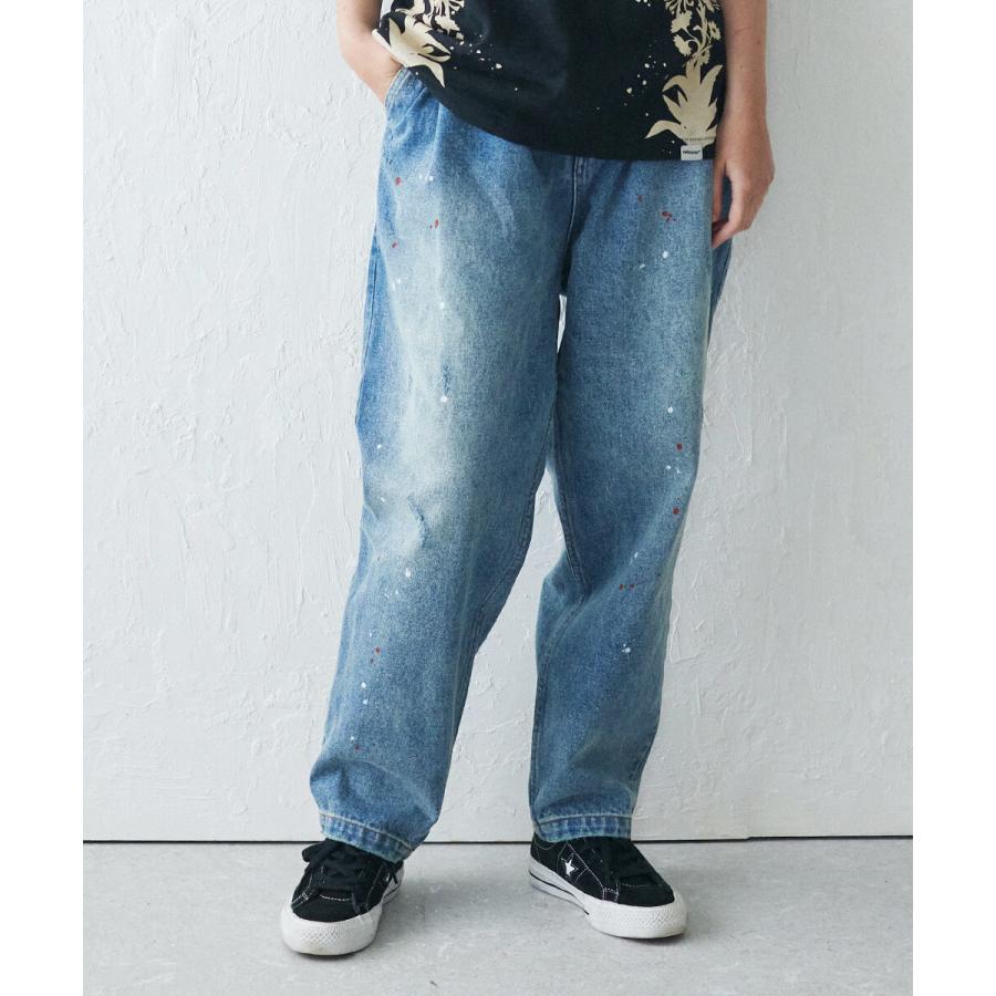 rehacer : Paint Dot Denim Pants / ペイント ドット デニム