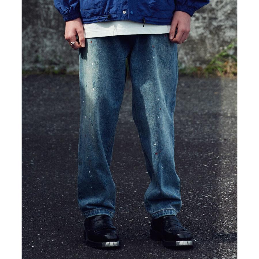 rehacer : Paint Dot Denim Pants / ペイント ドット デニム