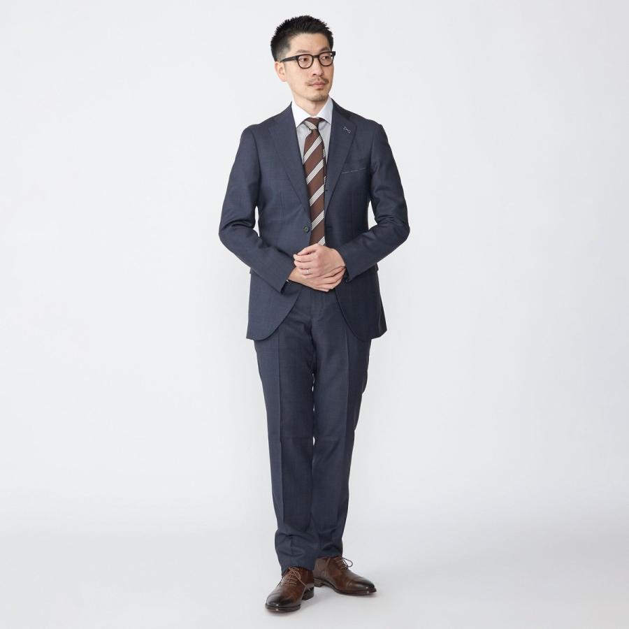 シップス　SHIPS スーツ　ネイビー　チェック　サイズ44 SHIPS（シップス） SHIPS: LORO PIANA グレンチェック スーツ : マルイ