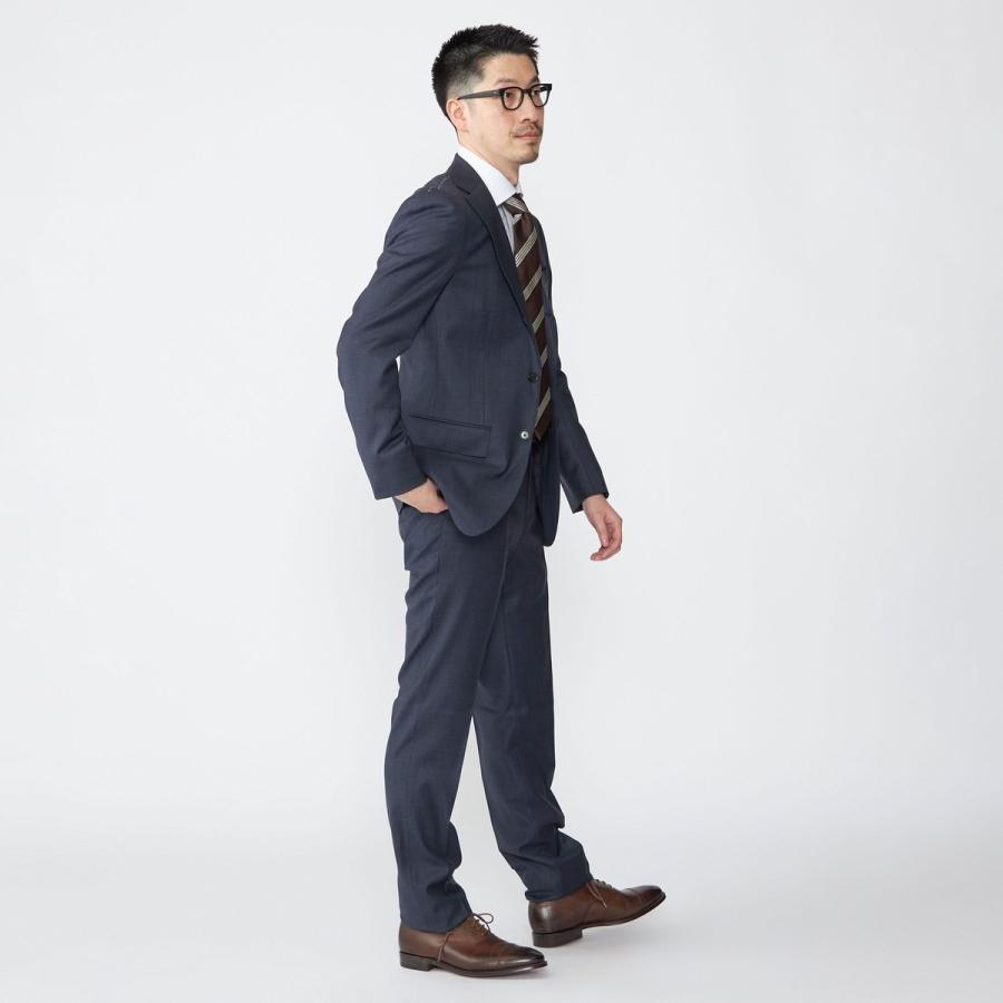 【未使用級】SHIPS シップス セットアップ スーツ ネイビー チェック XL SHIPS（シップス） SHIPS: LORO PIANA グレンチェック スーツ : マルイ