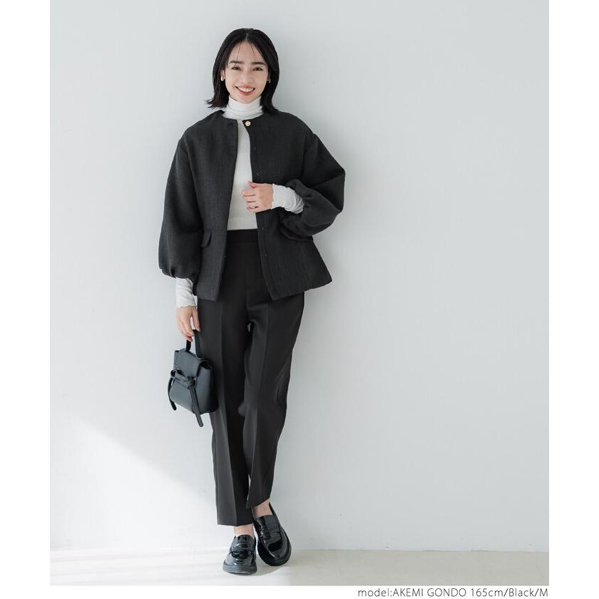 上下セット　ameri ツイード　ジャケット　ブラック　美品 上下セット ameri ツイード ジャケット ブラック 美品 セール