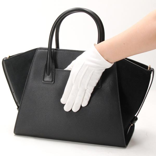 MICHAEL KORS AVRIL レザー スエード サッチェル ラージ