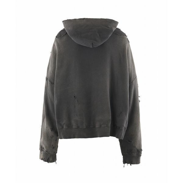 SAINT MICHAEL／セントマイケル／HOODIE／DBL-FC ZIP／CHARCOALの画像