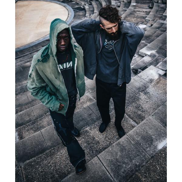 ロイヤルフラッシュ（ FLASH）/SAINT MICHAEL／セントマイケル／HOODIE／DBL−FC ZIP／GREEN ROYAL FLASH（ロイヤルフラッシュ） SAINT MICHAEL／セントマイケル