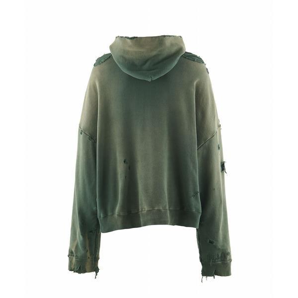 SAINT MICHAEL／セントマイケル／HOODIE／DBL-FC ZIP／GREENの画像