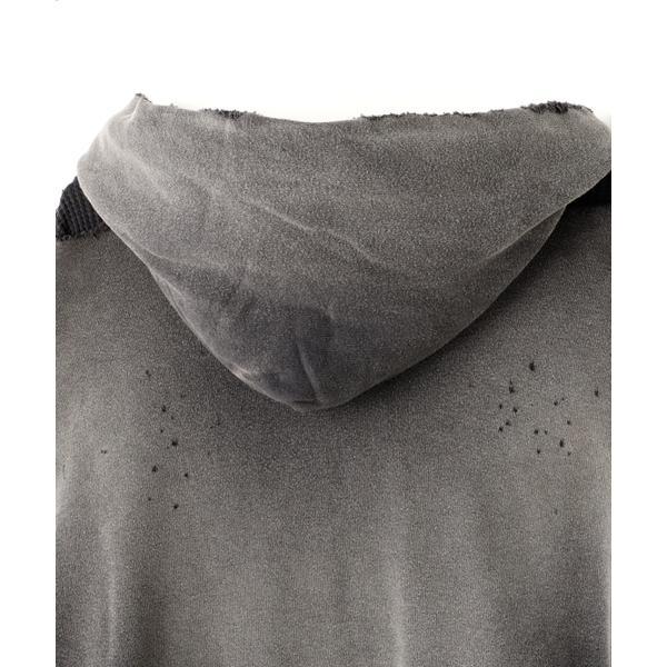 SAINT MICHAEL／セントマイケル／HOODIE／DBL FACE／CHARCOALの画像