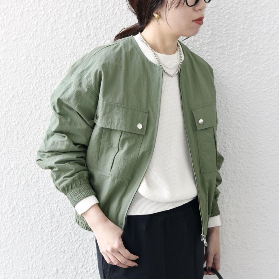 SHIPS any:<洗濯機可能>ノーカラー コンパクト ポケット ブルゾン SHIPS any any:〈洗濯機可能〉ノーカラー コンパクト ポケット