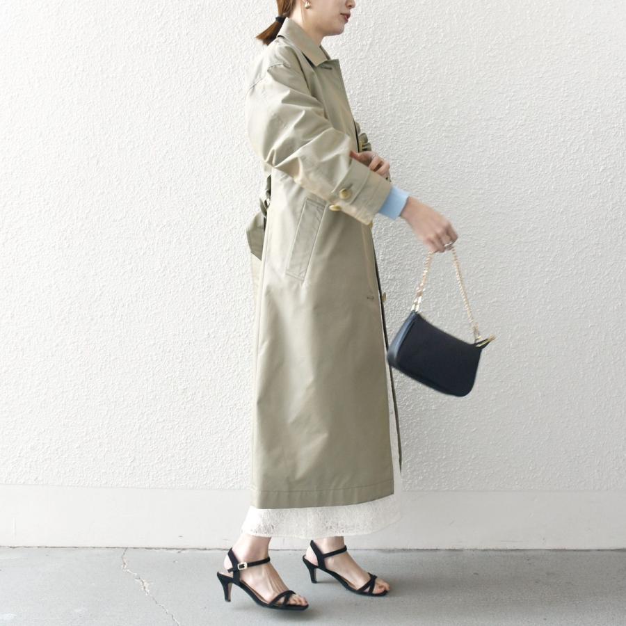 SHIPS any any:〈手洗い可能〉シャンブレー バルマカーン ロング