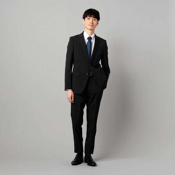 【セットアップ対応】尾州織り ポリエステルストレッチ ヘリンボーン ジャケットの画像