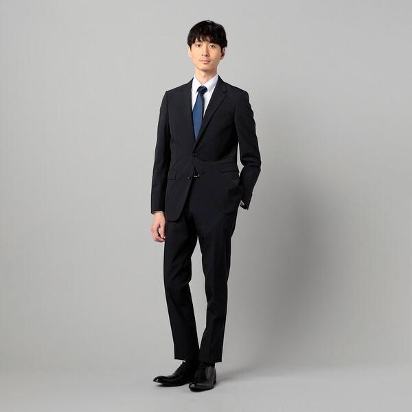 【セットアップ対応】尾州織り ポリエステルストレッチ ヘリンボーン ジャケットの画像