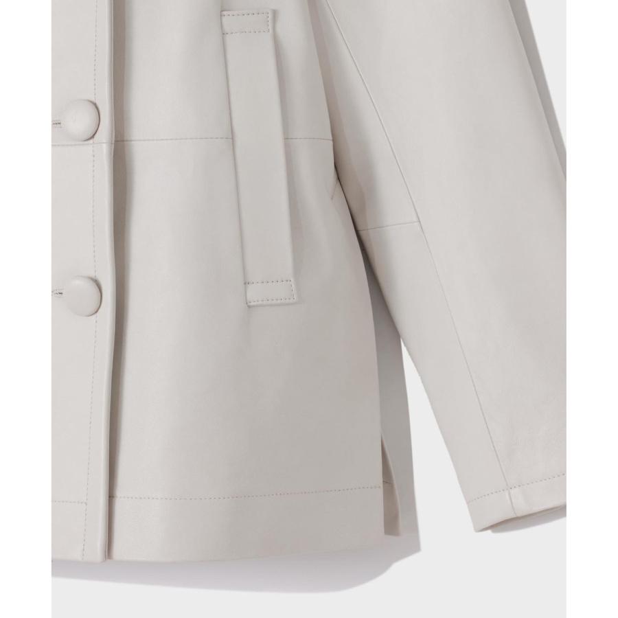 GRACE CONTINENTAL（グレースコンチネンタル） ラムレザーPコート