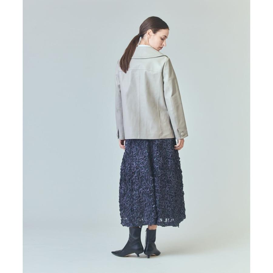 GRACE CONTINENTAL（グレースコンチネンタル） ラムレザーPコート