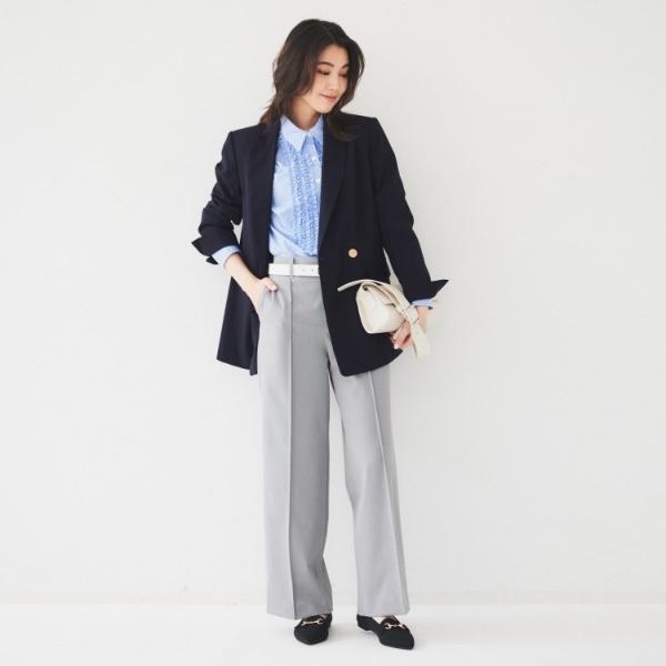 UNTITLED（アンタイトル） 【通勤春の軽羽織り】サマーウール調 ダブル