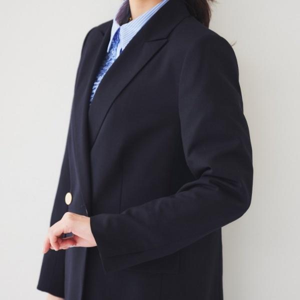 UNTITLED（アンタイトル） 【通勤春の軽羽織り】サマーウール調 ダブル