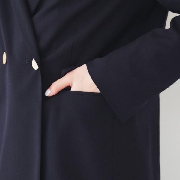 UNTITLED（アンタイトル） 【通勤春の軽羽織り】サマーウール調 ダブル