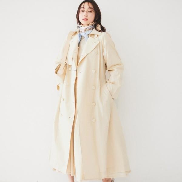 新品✨アンタイトル✨ライナー付きトレンチコート（S）ライトベージュ　ポリジン加工 新品✨アンタイトル✨ライナー付きトレンチコート（S）ライトベージュ