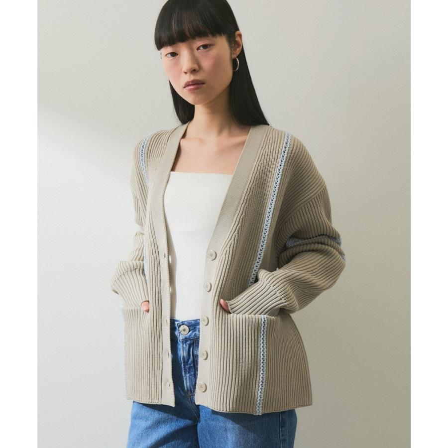 ADAM ET ROPE'（アダムエロペ） 【WEB限定】ハシゴニットカーディガン