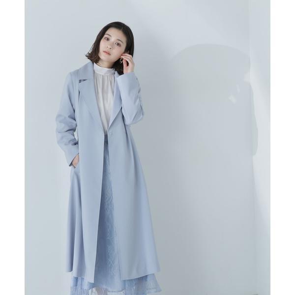 icb　ライトブルースプリングロングコート　サイズ40新品未使用 ナチュラルビューティーベーシック NATURAL BEAUTY BASIC ライト