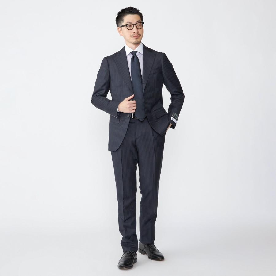 SHIPS: LUXURY DORMEUIL AMADEUS ピンストライプ スーツの画像